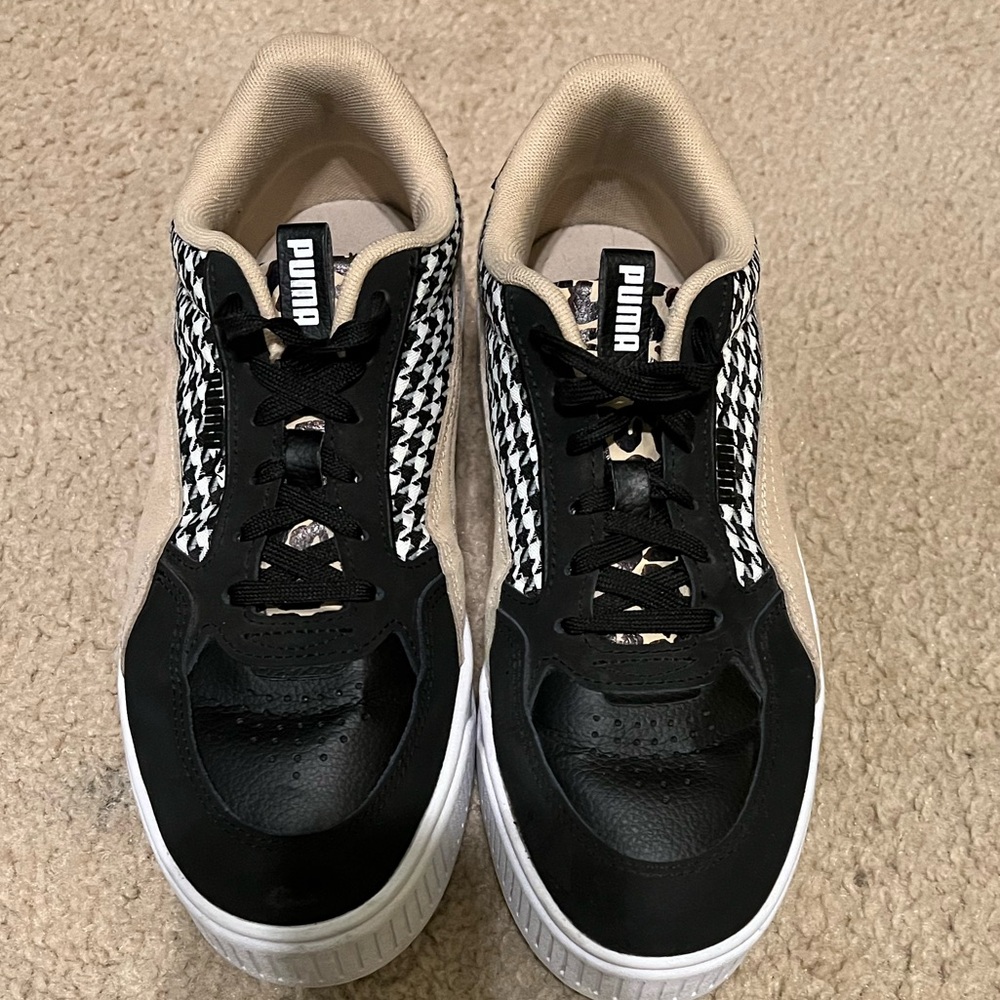 Platform Black Multi-Pattern Pumas Size 9